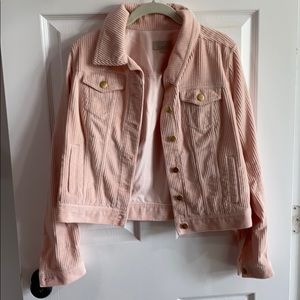 Loft light pink corduroy jacket